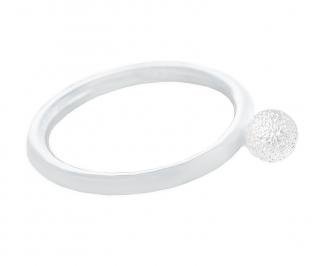 Dámský stříbrný minimalistický prsten Luna se stříbrnou kuličkou Velikost prstenu: 47 (15,0mm)