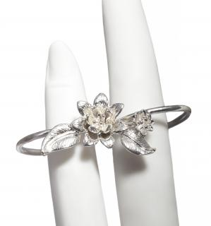 Stříbrný dámský prsten Sakura na dva prsty Velikost prstenu: 65 (20,7mm)