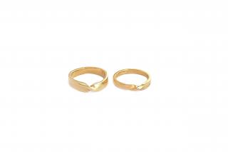 Zlaté snubní prsteny Split