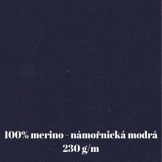 Merino zavinovací šaty Venus L/XL, 100% merino - námořnická modrá