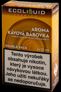 COFFEE CAKE ČESKÝ - ECOLIQUID - 2x10ml Obsah nikotinu: 0mg