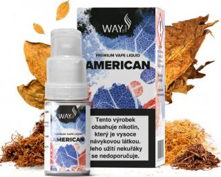 E-liquid WAY to Vape American 10ml (Americký tabák) Obsah nikotinu: 18mg