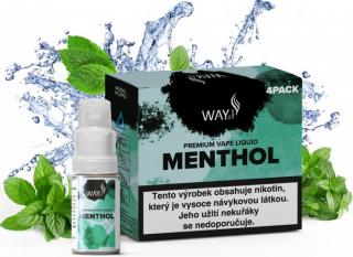 E-liquid WAY to Vape Menthol 4x10ml (mentol) Obsah nikotinu: 3mg