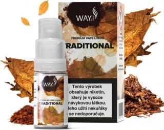 E-liquid WAY to Vape Traditional 10ml (Tradiční tabák) Obsah nikotinu: 0mg