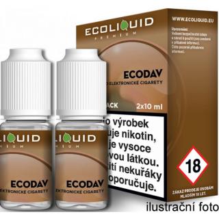 ECODAV - český ECOLIQUID - 2x10ml Obsah nikotinu: 0mg