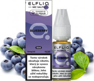 ELFLIQ Nic SALT Blueberry 10ml Obsah nikotinu: 10mg
