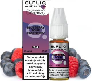 ELFLIQ Nic SALT Blueberry Sour Raspberry 10ml Obsah nikotinu: 10mg