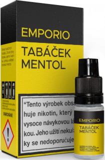 Emporio 10ml: Tabáček Mentol Obsah nikotinu: 0mg