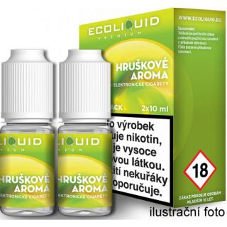 HRUŠKA český ECOLIQUID - 2x10ml Obsah nikotinu: 12mg