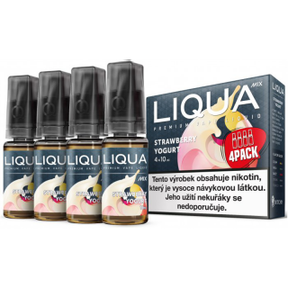 Jahodový jogurt / Strawberry Yogurt - LIQUA Mixes 4x10ml Obsah nikotinu: 12mg