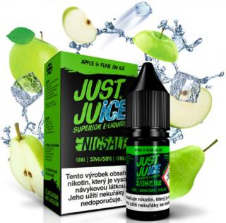 Just Juice SALT Apple & Pear On Ice 10ml (Ledové jablko a hruška) Obsah nikotinu: 11mg
