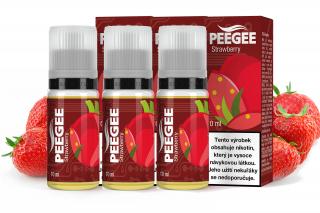 PEEGEE - Jahoda (Strawberry) 3x10ml Obsah nikotinu: 18mg