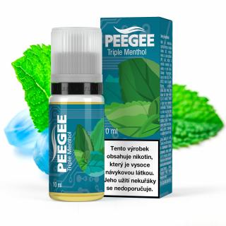 PEEGEE - Trojitý mentol (Triple Menthol) Obsah nikotinu: 12mg