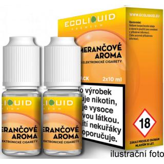 POMERANČ český ECOLIQUID - 2x10ml Obsah nikotinu: 12mg