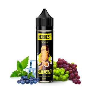 Příchuť Heroes: Fist Of Vape (Hrozny, borůvka, mentol) 20ml