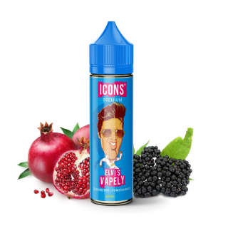 Příchuť Icons: Elvis Vapely (Černý bez, granátové jablko) 20ml