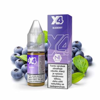 X4 Bar Juice - Borůvka (Blueberry) Obsah nikotinu: 10mg