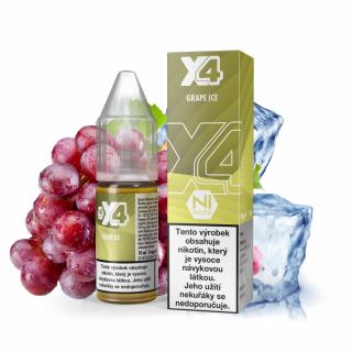 X4 Bar Juice - Chladivé hroznové víno (Grape Ice) Obsah nikotinu: 10mg