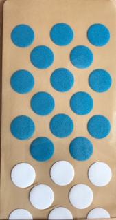 Circle ponožky - Proefdesigns (barevné) ONE SIZE (22-25cm), Modrá/bílá