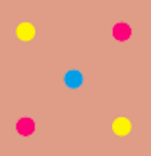 Tělové s barevnými puntíky - Vivi - Gabriella 2, Tělová