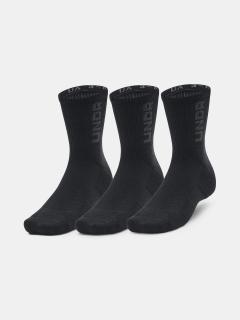 Ponožky Under Armour UA 3-Maker 3pk Mid-Crew-BLK 1373084-001 Velikost: XL