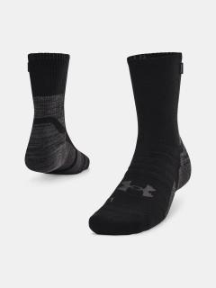 Ponožky Under Armour UA ArmourDry Run Wool-BLK 1365787-001 Velikost: L