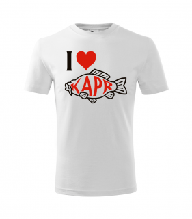 I LOVE KAPR - Dětské vánoční tričko Barva: Bílá
