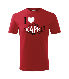 I LOVE KAPR - Pánské vánoční tričko Barva: Červená, Velikost: M