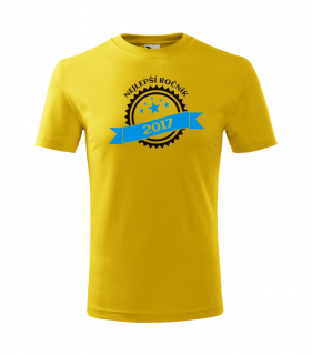 Nejlepší ročník - Narozeninové tričko pro kluky Barva: Žlutá, Velikost dítěte: 110 cm/4 roky