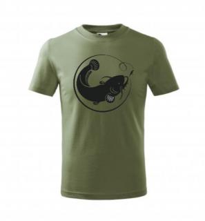 Sumec - Pánské tričko pro rybáře Barva: Světlá khaki, Velikost: L