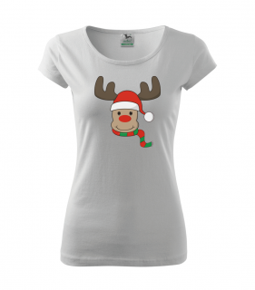 Tričko se sobem - Dámské vánoční tričko Velikost: XL