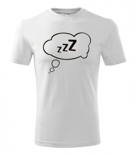 Zzz - Pánské tričko, Černé Barva: Bílá, Velikost: XXXL