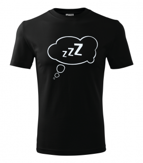 Zzz - Pánské tričko, Černé Barva: Černá, Velikost: XXXL