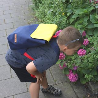 URBAN KIDS - dětský batoh - různé barvy Barva: tmavě modrá - žlutá