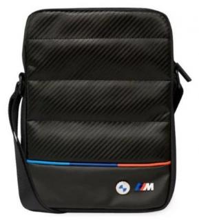 BMW Tricolor Carbon Tablet Bag 10  Black