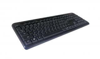 C-TECH klávesnice KB-102M USB, multimediální, slim, černá, CZ/SK