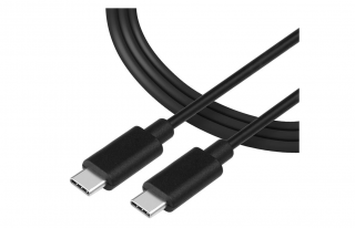 DeTech Datový kabel z USB-C do USB-C - 1m - černý