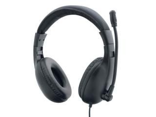 DeTech Drátový headset X2020 s mikrofonem - černá