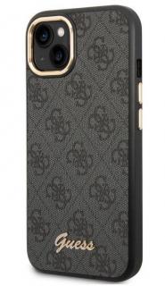 Guess PC/TPU 4G Metal Camera Outline Zadní Kryt pro iPhone 14 Plus Black