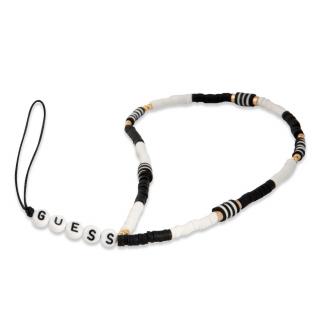 Guess Poutko na Telefon Heishi Beads Black/White