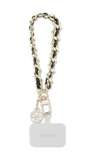 Guess Přívěsek 4G Saffiano Charm Black