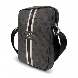 Guess PU 4G Printed Stripes Tablet Bag 10  Black