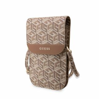 Guess PU G Cube Phone Bag hnědý