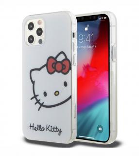 Hello Kitty IML Head Logo Zadní Kryt pro iPhone 12/12 Pro, bílá