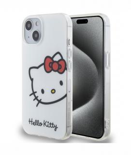 Hello Kitty IML Head Logo Zadní Kryt pro iPhone 13, bílá