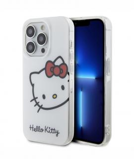 Hello Kitty IML Head Logo Zadní Kryt pro iPhone 13 Pro, bílá