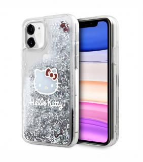 Hello Kitty Liquid Glitter Electroplating Head Logo Zadní Kryt pro iPhone 11, průhledná