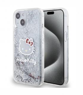 Hello Kitty Liquid Glitter Electroplating Head Logo Zadní Kryt pro iPhone 12/12 Pro, průhledná