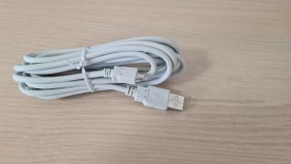 Kabel USB na micro USB 3m, bílá