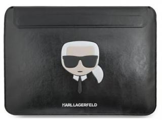 Karl Lagerfeld Head Embossed Computer pouzdro 16  Black